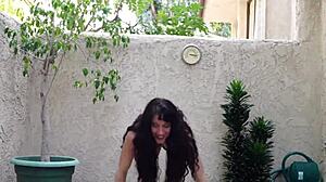 Trixx The Fitness Girl Tries Hooping