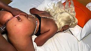 Soft ass bent over in doggystyle makes him cum twice during massage