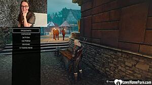 Gamer Girl Rips Clothes and Fingers Herself for Big Cock