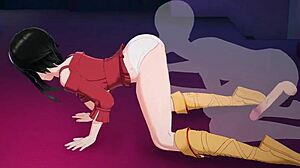 Yor Forgerova kunda se pracuje až k vyvrcholení v hardcore muff diving akci!