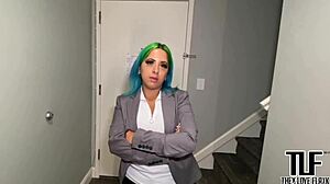 Hotel manager Spanish Barbie intensely fucks big black cock