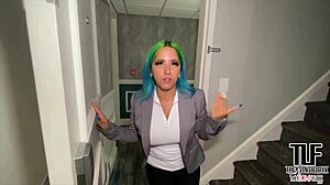 Hotel manager Spanish Barbie intensely fucks big black cock