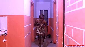 Ebony Amateur Wife Sucks Fat Cock While Getting Wet Pussy Licked In Doggystyle