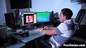 Teen Gonzo Jane Jantzen Gets Smashed in Garage