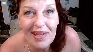 Hey, cum on my face, pleads this sexy redheaded mature pawg.