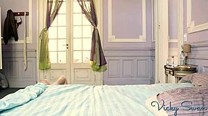 Horny Argentinian Student in Uniform Reaches Cowgirl Orgasm, Begs for Creampie