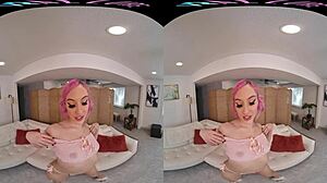 voyeur pov of petite shaved pussy masturbation