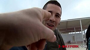 Busty Pin-Up Feels Threesome Excitement