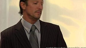 club owner audrey bitoni collects debt by getting twat drilled