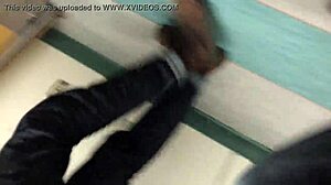 Candid hidden voyeur footage of ass.