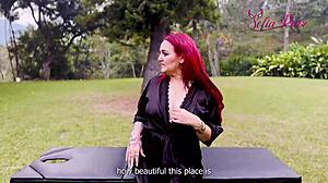 Massage got wild with boss and client threesome