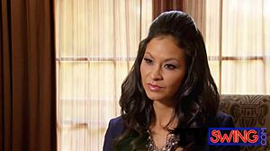 She Wants His Hard Cock in Group Orgy