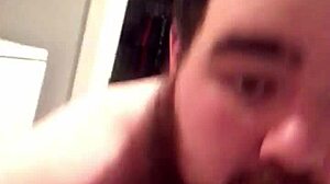 young gay chub sucks and rides dildo