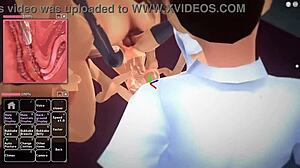 Blue Haired Teen With Big Boobs Gets Gangbanged In Anime Style