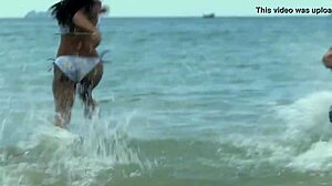 The story of a sexy girl in a bikini by the croc.