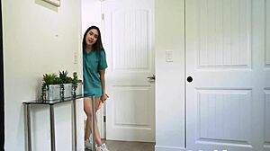 Lilly Hall, Nympho Hot Nurse MILF, Gives Jerk Off Instructions With Dildo Toys