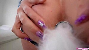 Petite Skinny Tall Babe Haley Reed Eats Ass and Gets Fucked in Ass by Johnny Love.