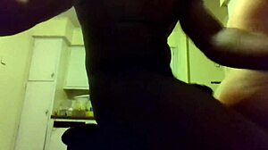 Hey, me and my girl undressing in kitchen for big ass fucking