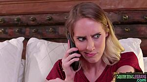 Gorgeous lesbo says, 'Queen me.'