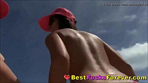 blonde teens flashing in public and hotel room fun