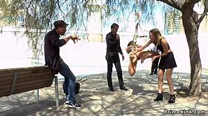 A francba! Európai kurva keményen ostorozva és pálcázva nyilvánosan!