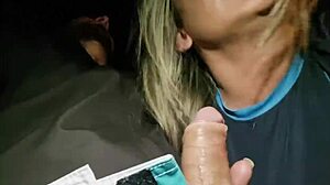 bianca naldy relaxes with cumshot in car