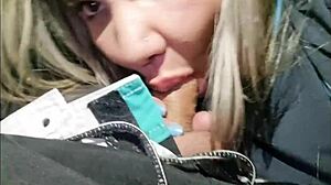 bianca naldy relaxes with cumshot in car