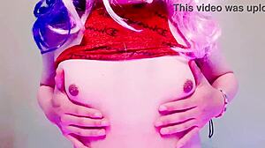 Harley Quinn fucks Maddy Diamond's round ass hard