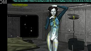 We played the sci-fi mission with Aletta's ending.