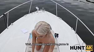 hunt4k boat trip turns into czech teen pov fun with blonde 😜