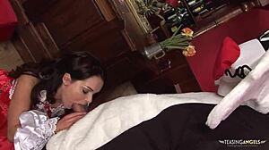 Naughty Pussy Cat Makes Jenny Baby Beg for Creampie!