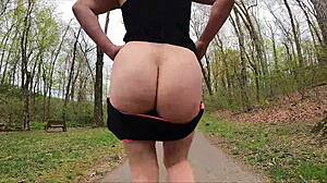 Big Ass Pawg Walkaways in Public Outdoor Workout