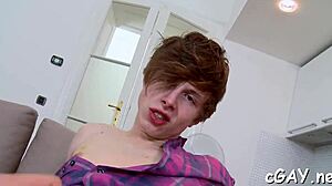 This Marvelous Gay Man Receives an Intense Bareback Blowjob!