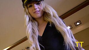 Teddy enjoys triple blowjob on private jet with Emma Bug and others