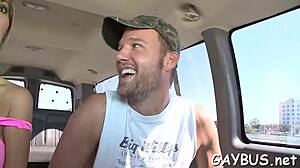 Intense cumshots overflow during a steamy homosexual fuck with raw passion  