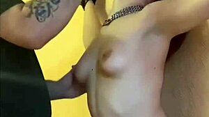 standing with fucking machine, deepthroat dildo, spitting, spanking with flogger, face slapping - full version