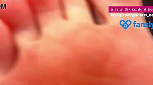 giantess dreams of crushing a tiny man in this pov fetish