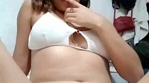 The petite brunette Latina yearns to fuck and tease a cock, heating up the passion with her tits and boobs on display.