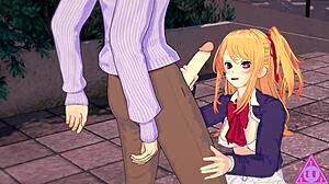 Hoshino Ruby Hentai: Big Cock Pussy Fucking And Cumshot!