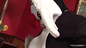 Naughty Pussy Cat Makes Jenny Baby Beg for Creampie!