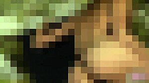 tight jean miniskirt hides secret panties