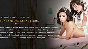 Mamă vitregă lesbiană savurează pizda tinerei 18+ în masaj intim.