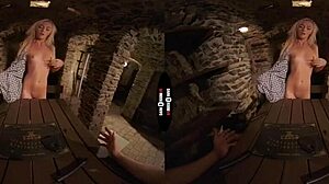 Jenny explores her wild side in dark room VR