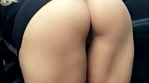 Sexy milf flashes outdoors in public nude snaps