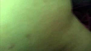 Amateur brunette solo close-up of shaved pussy and assfucking in doggystyle