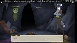 we begin the dungeon adventure facing adorable foes