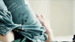 Couple enjoys hardcore sex with big cock and blowjob after snow play