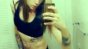 hot tranny touching her clitty