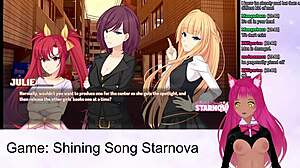 vtuber lewdneko plays game, revealing ass in hentai style part 1.