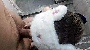 I love serving this monster cock with natural tits!